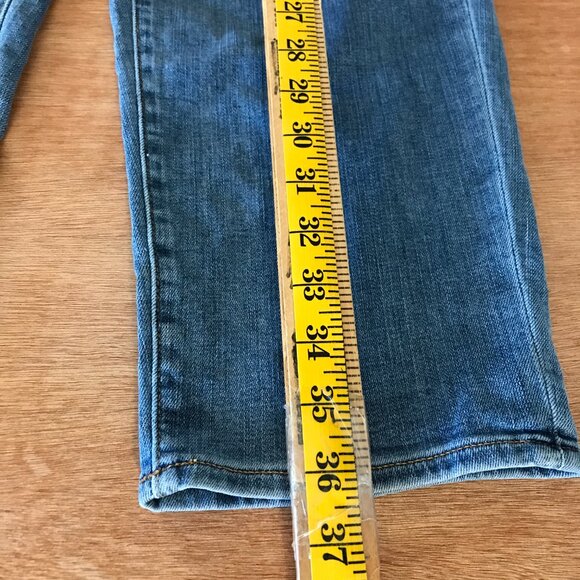 Madewell Pull On Jeans Women 29 Blue High Rise Relax Tapered Stretch Medium Wash - Picture 5 of 13